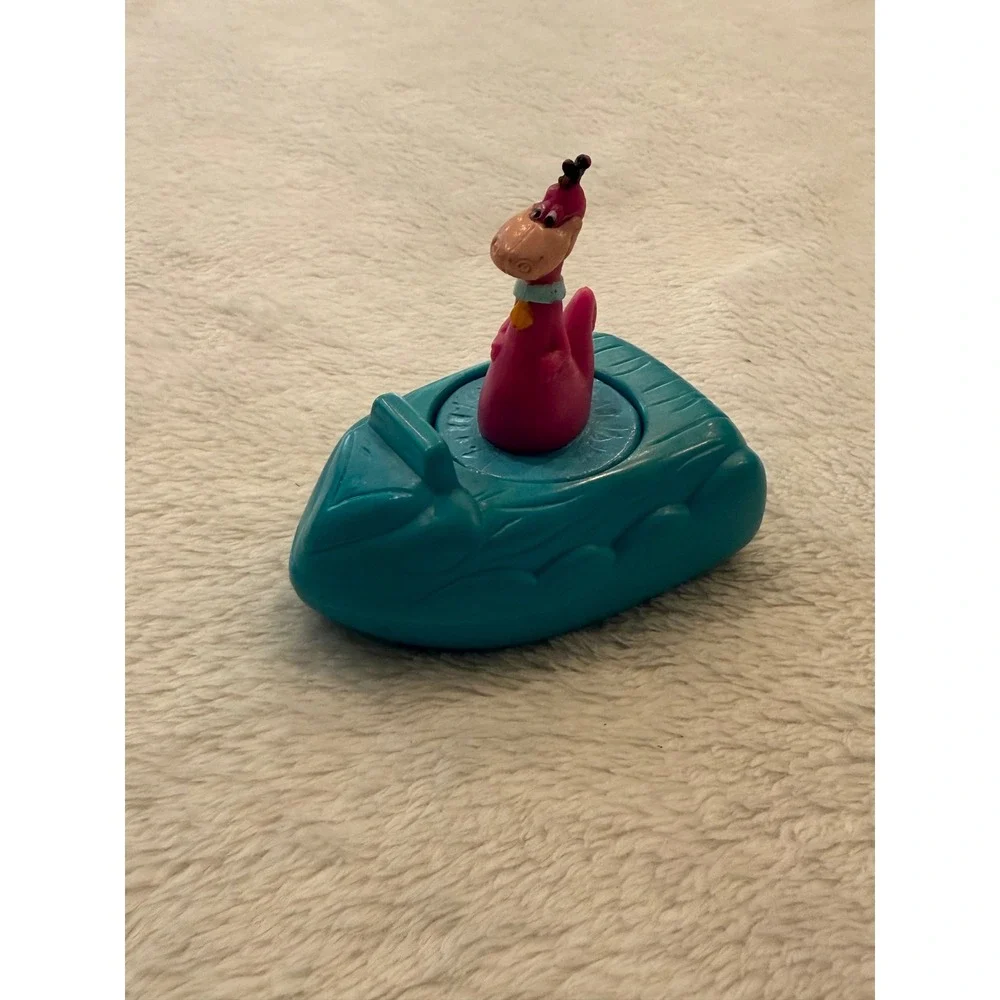 Vintage 1991 Denny's Flintstones Dino Dinosaur Wind Up Boat Toy Hanna-Barbera‎